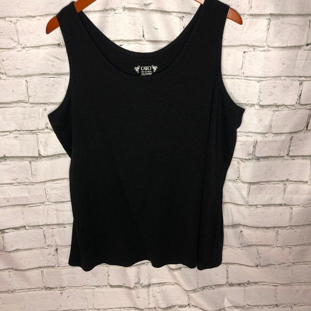 Cato Tank Top | Black | Women's 22/24